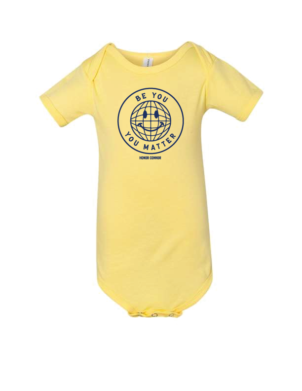 Be You You Matter - Infant Yellow Onesie